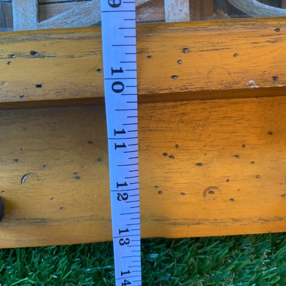 Late 90s Retro Chicken Farmhouse Theme Wooden Shadow Box With 3 Hooks Wall Art - Picture 14 of 17